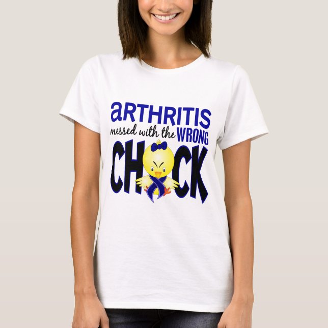 Camiseta Artritis ensuciada con el polluelo incorrecto (Anverso)