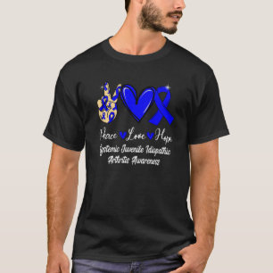 Camiseta Artritis Idiopática Juvenil Sistémica Paz SJIA