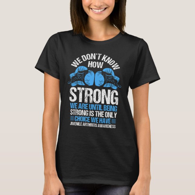 Camiseta Artritis Juvenil Elección Cinta Azul Reumatoide (Anverso)