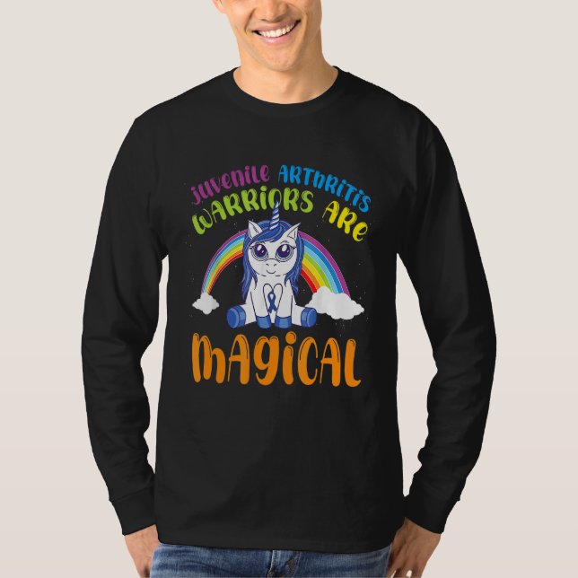 Camiseta Artritis Juvenil Sensibilización Magia Unicornio A (Anverso)