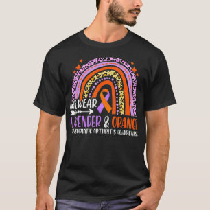 Camiseta Artritis psoriásica A del arcoiris Naranja de Lava