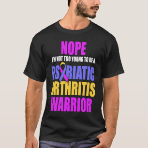 Camiseta Artritis psoriásica PSA Muy Joven Guerrero Awarene