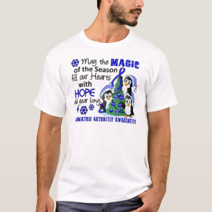 Camiseta Artritis reumatoide de los pingüinos del navidad