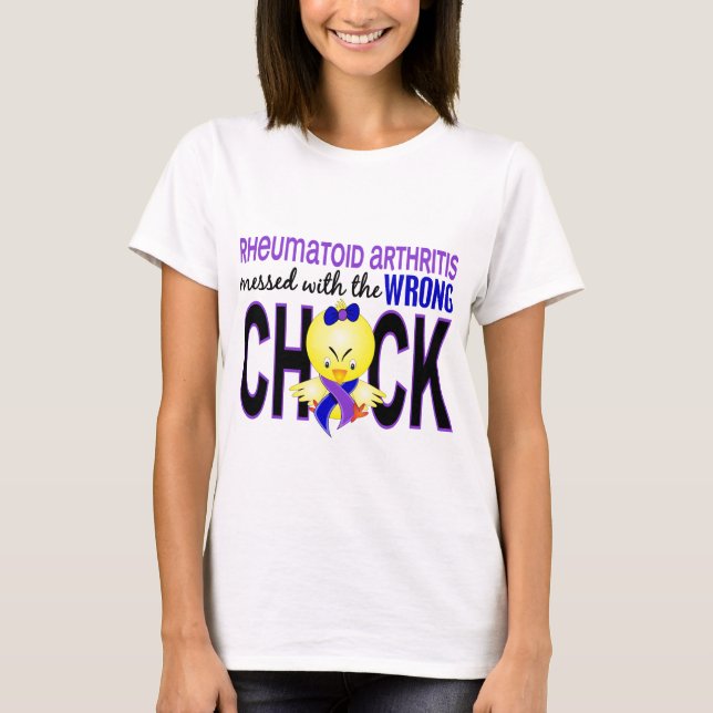 Camiseta Artritis reumatoide ensuciada con el polluelo (Anverso)