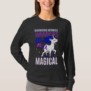 Camiseta Artritis reumatoide Guerrera Magia Unicornio Purpl