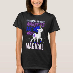 Camiseta Artritis reumatoide Guerrera Magia Unicornio Purpl