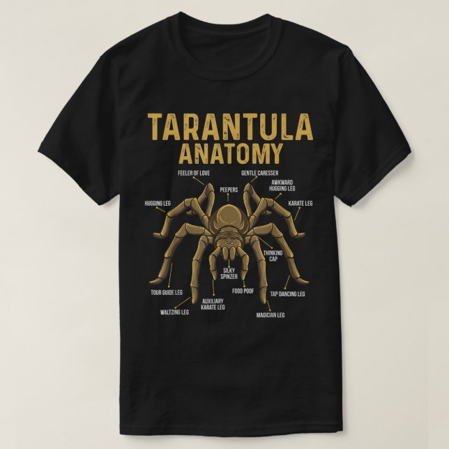 Camiseta Artropodo arachnid arach de araña de la anatomía d (Diseño del anverso)