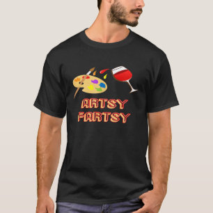 Camiseta Artsy Fartsy Shirt Divertida Paleta de pintura de 