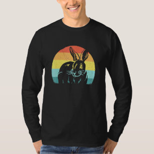 Camiseta Artsy Rabbit Design Rabbit Retro Vintage Sunset