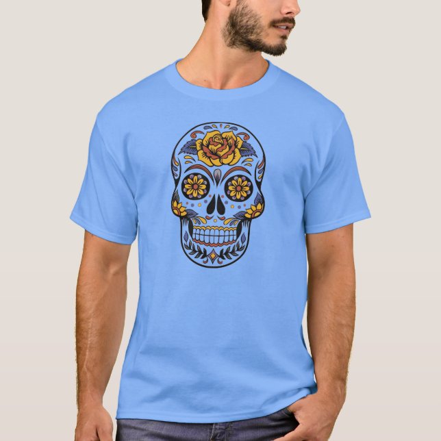 Camiseta Artsy Skull - día de los muertos (Anverso)