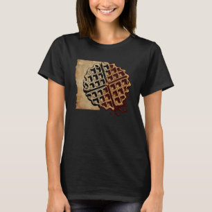Camiseta Artsy Waffle Food Hobby Chef Gourmet