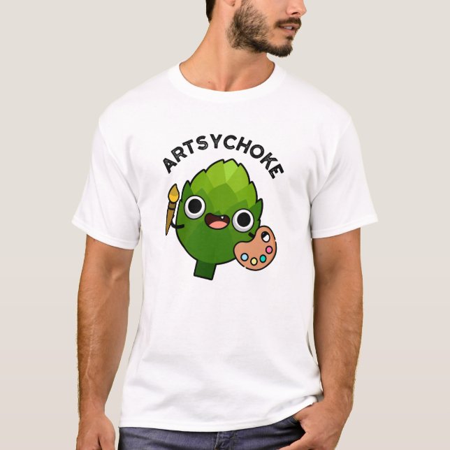 Camiseta Artsychoke Funny Veggie Artichoke Pun (Anverso)