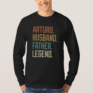 Camiseta Arturo Marido Padre Leyenda Retro del Día del Padr