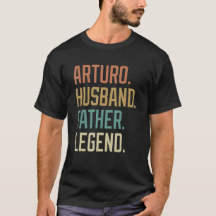 Camiseta Arturo Marido Padre Leyenda Retro del Día del Padr