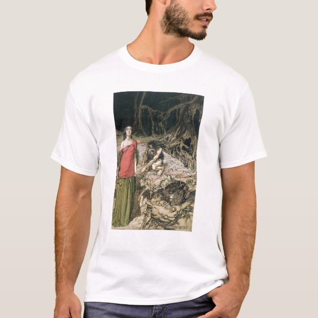 Camiseta Arturo Rackham el | el cortejar de Grimhilde, la (Anverso)