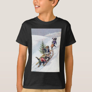 Camiseta Arturo Thiele - los gatos traen a casa un árbol d