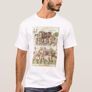Camiseta Arturo y sus caballeros que se establecen en
