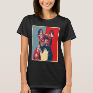 Camiseta Artwork Frenchie - Vieja Silhouette French Bulld