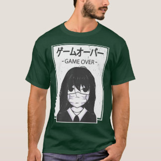 Camiseta Artwork Game Over Indie Japan Otaku 