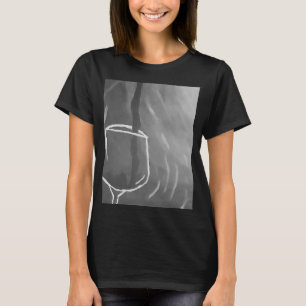 Camiseta Artwork Wine para tomar un cóctel de happy hour