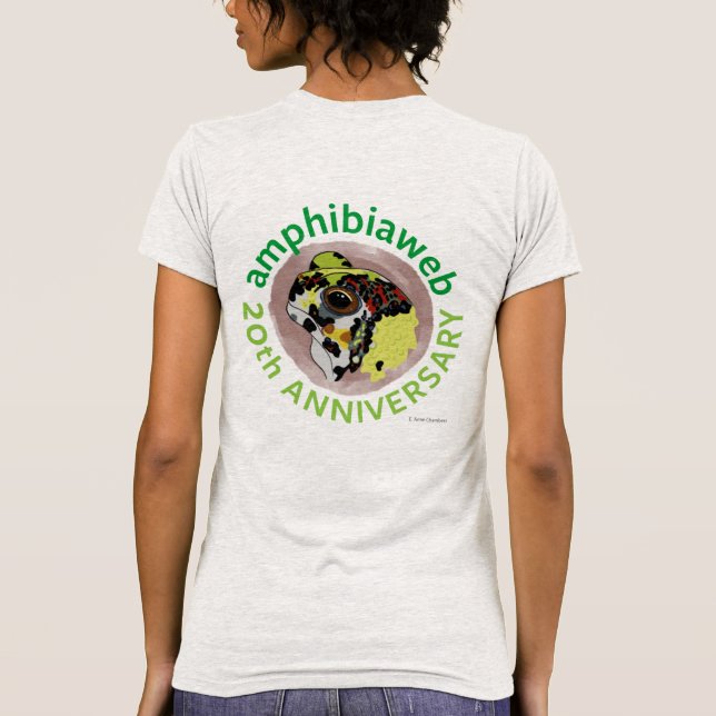 Camiseta #ArtYourAmphibian2020 - E. Anne Chambers - Notaden (Reverso)