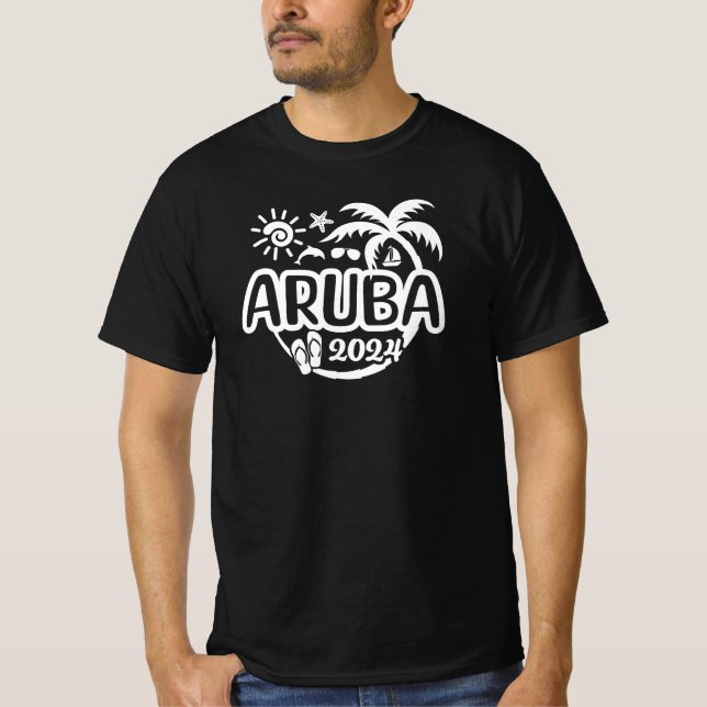 Camiseta Aruba 2024 Aruba Vacation or Trip Design (Anverso)