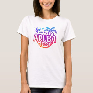 Camiseta Aruba 2025 Aruba Vacation or Trip Design