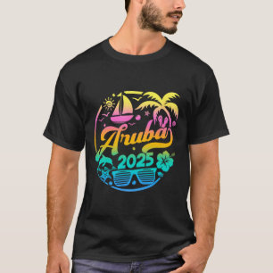 Camiseta Aruba 2025 Family Vacation Beach Matching Group