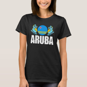 Camiseta Aruba Aruba Bandera Aruba Animal Nacional Aruba 1