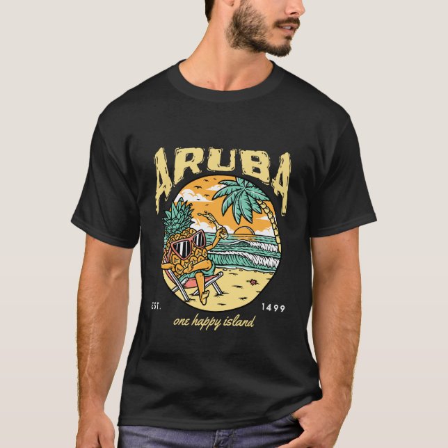 Camiseta Aruba Caribe (Anverso)