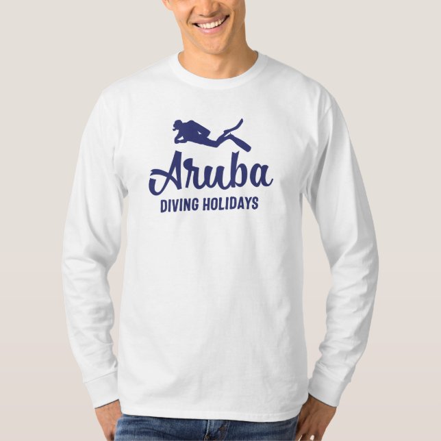 Camiseta Aruba Diving Holidays Scuba Diver (Anverso)
