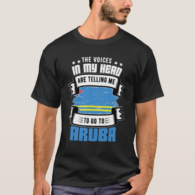 Camiseta Aruba En Mi Cabeza (Anverso)