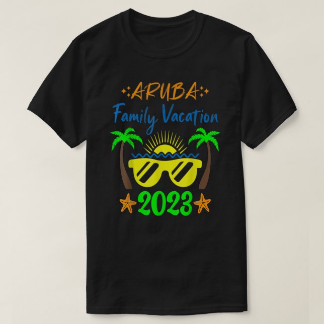 Camiseta Aruba Family Vacation 2023 Grupo de Familia V (Diseño del anverso)