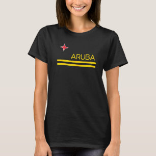 CAMISETA ARUBA FLAG DUTCH CARRIBEAN ORANJESTAD