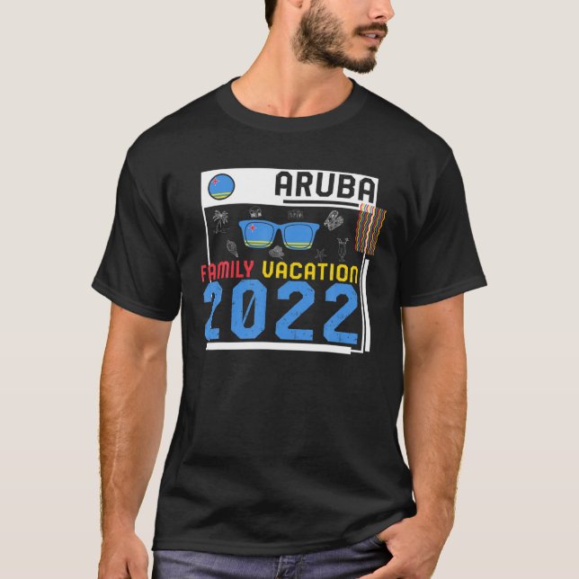 Camiseta Aruba Island Family Vacation 2022 Travel Souvenir (Anverso)