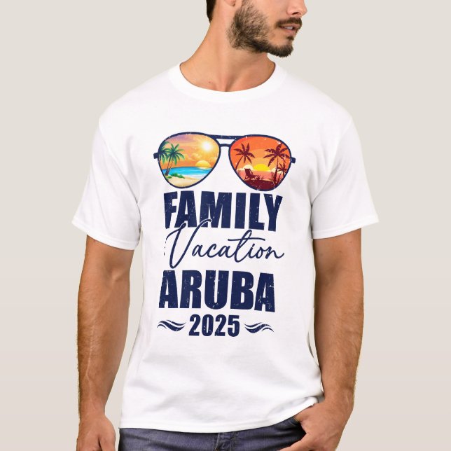 Camiseta Aruba Matching Family Vacation 2025 Making Memorie (Anverso)