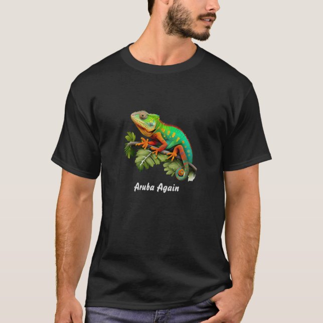 Camiseta Aruba Nuevamente Iguana T-Shirt (Anverso)