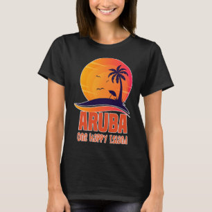 Camiseta Aruba One Happy Island Hermosa Playa Sunset