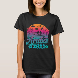 Camiseta Aruba Retro Aruba Beach 2022 Aruba Family Vacation