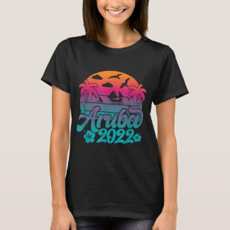 Camiseta Aruba Retro Aruba Beach 2022 Aruba Family Vacation