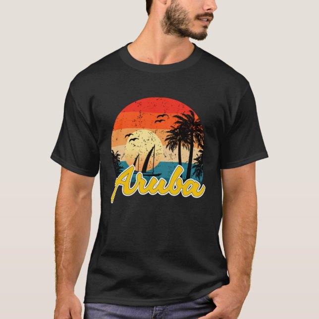 Camiseta Aruba Souvenirs Caribbean Islands Vacation Vacay M (Anverso)