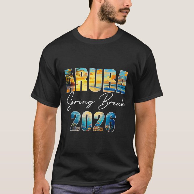 Camiseta Aruba Spring Break 2026 Summer Vacation Beach  (Anverso)