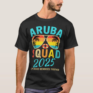 Camiseta Aruba Squad 2025 Vacation Friends Family Matching