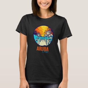 Camiseta Aruba Sunset Matching Vacation Friends Grupo