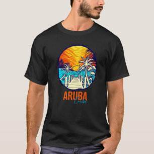 Camiseta Aruba Sunset Matching Vacation Friends Grupo