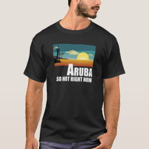 Camiseta Aruba tan caliente ahora mismo Retro Travel Beach