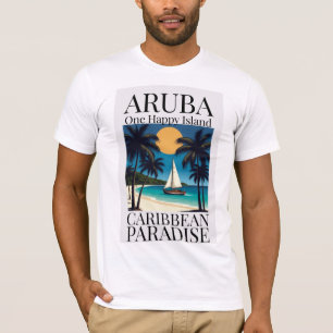 Camiseta Aruba, una isla feliz