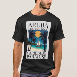 Camiseta Aruba, una isla feliz