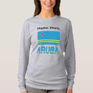 Camiseta Aruba y Bandera de Aruba Personalizados 