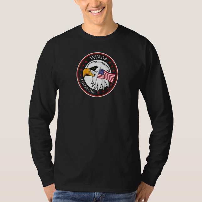 Camiseta Arvada Colorado Co Raglan (Anverso)